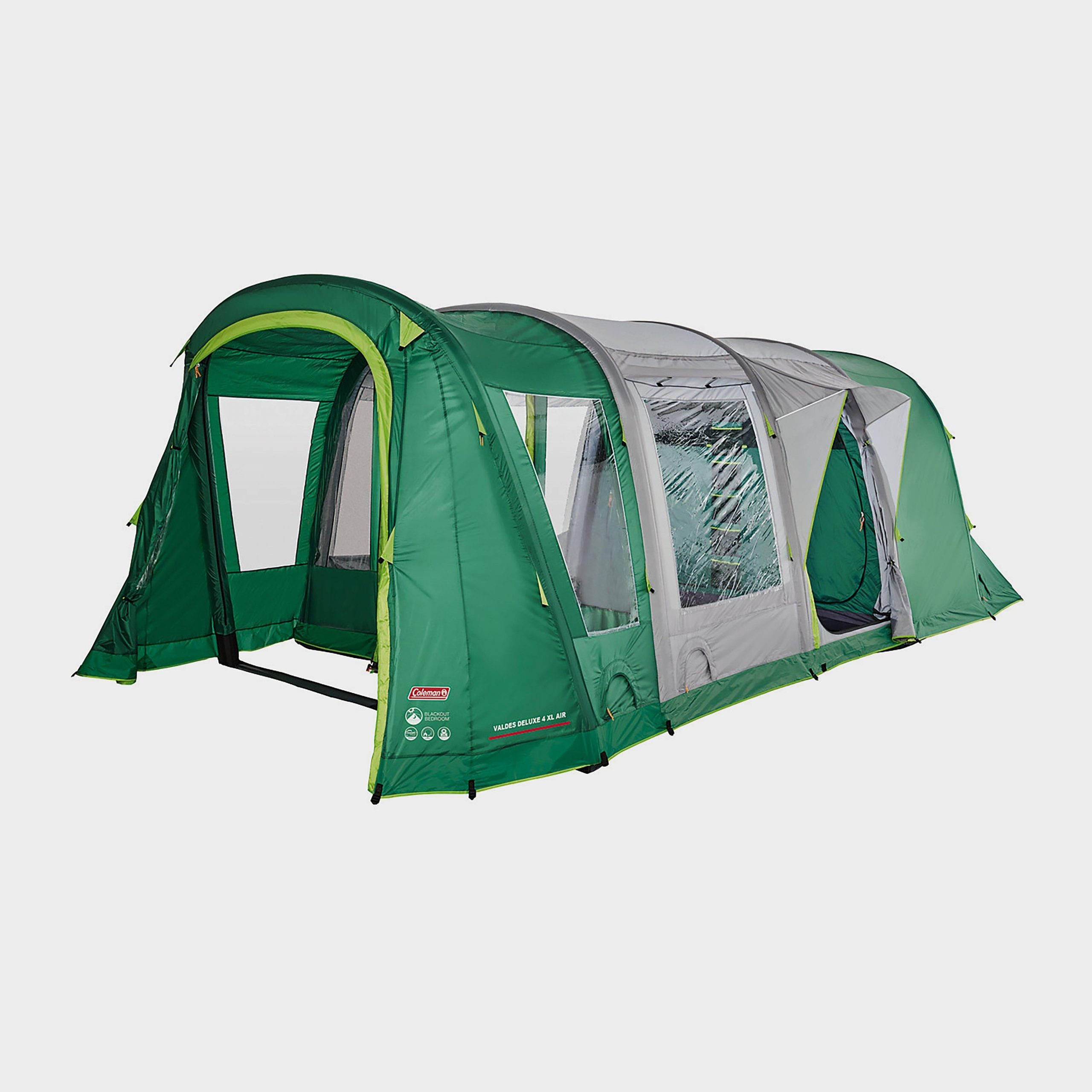 Valdes Deluxe 4 XL Air BlackOut Bedroom Family Tent - Green / OS