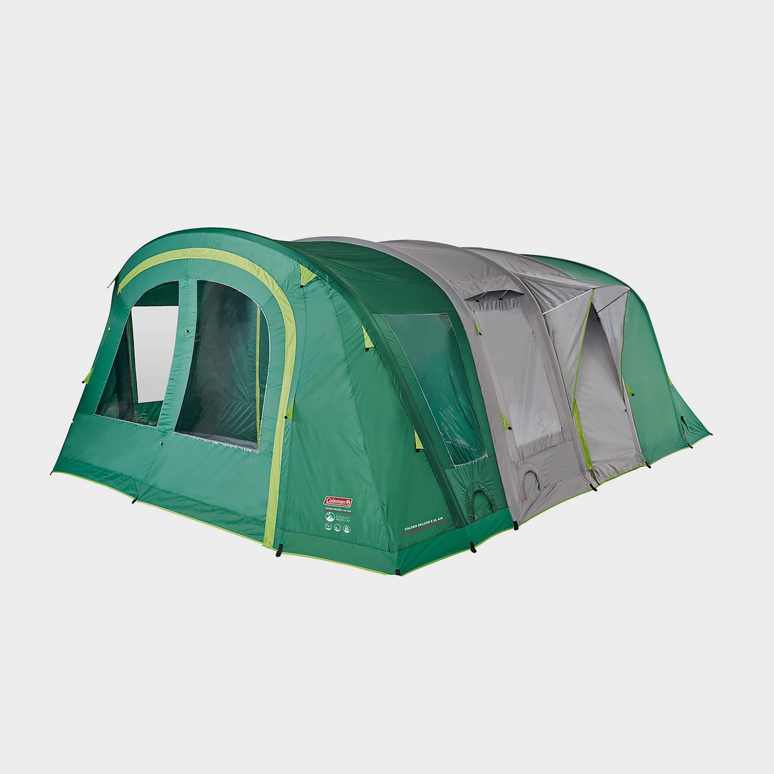 Valdes Deluxe 6 XL Air BlackOut Bedroom Family Tent - Green / OS