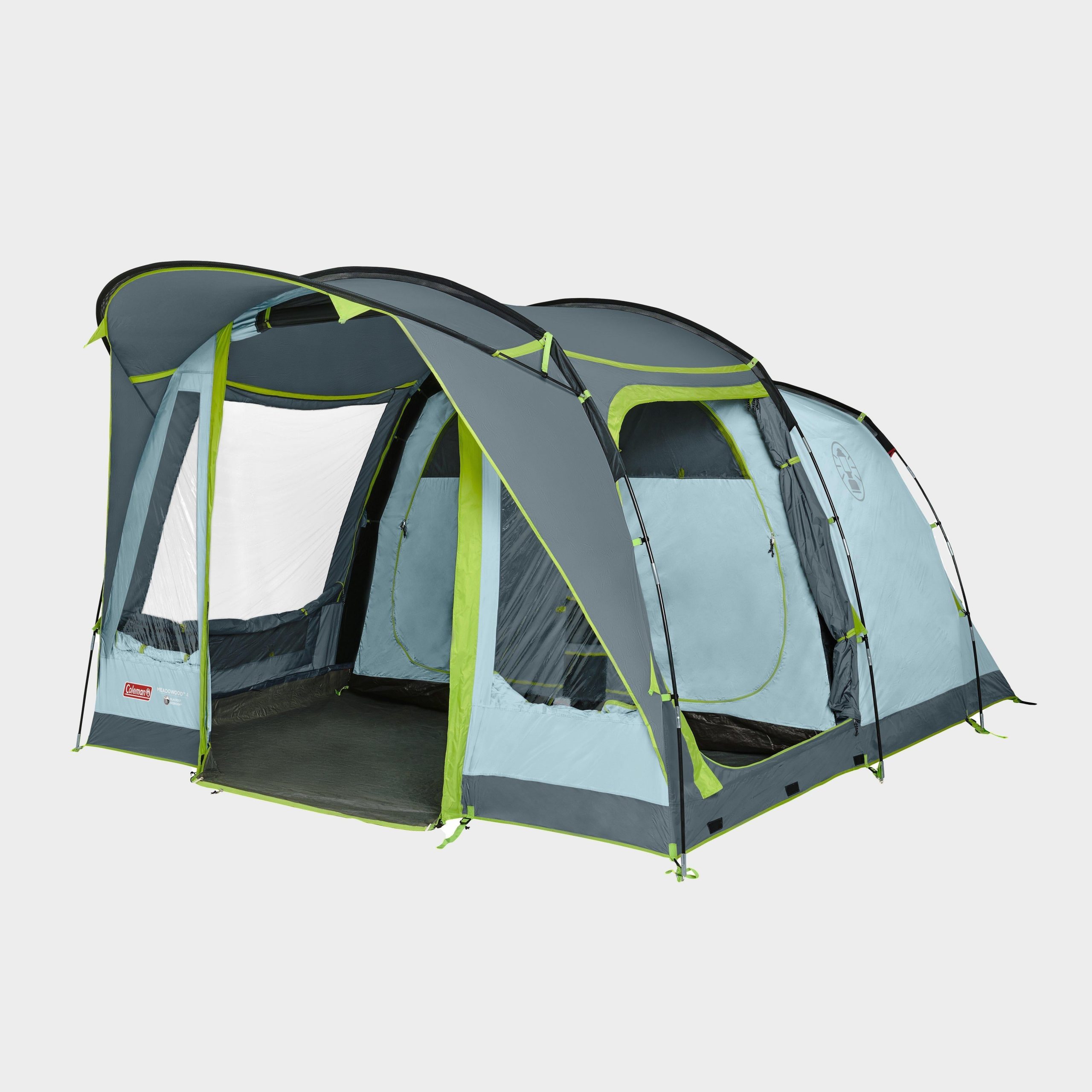 Refurbished Meadowood 4 Person Tent with Blackout Bedrooms - Blue / One Size